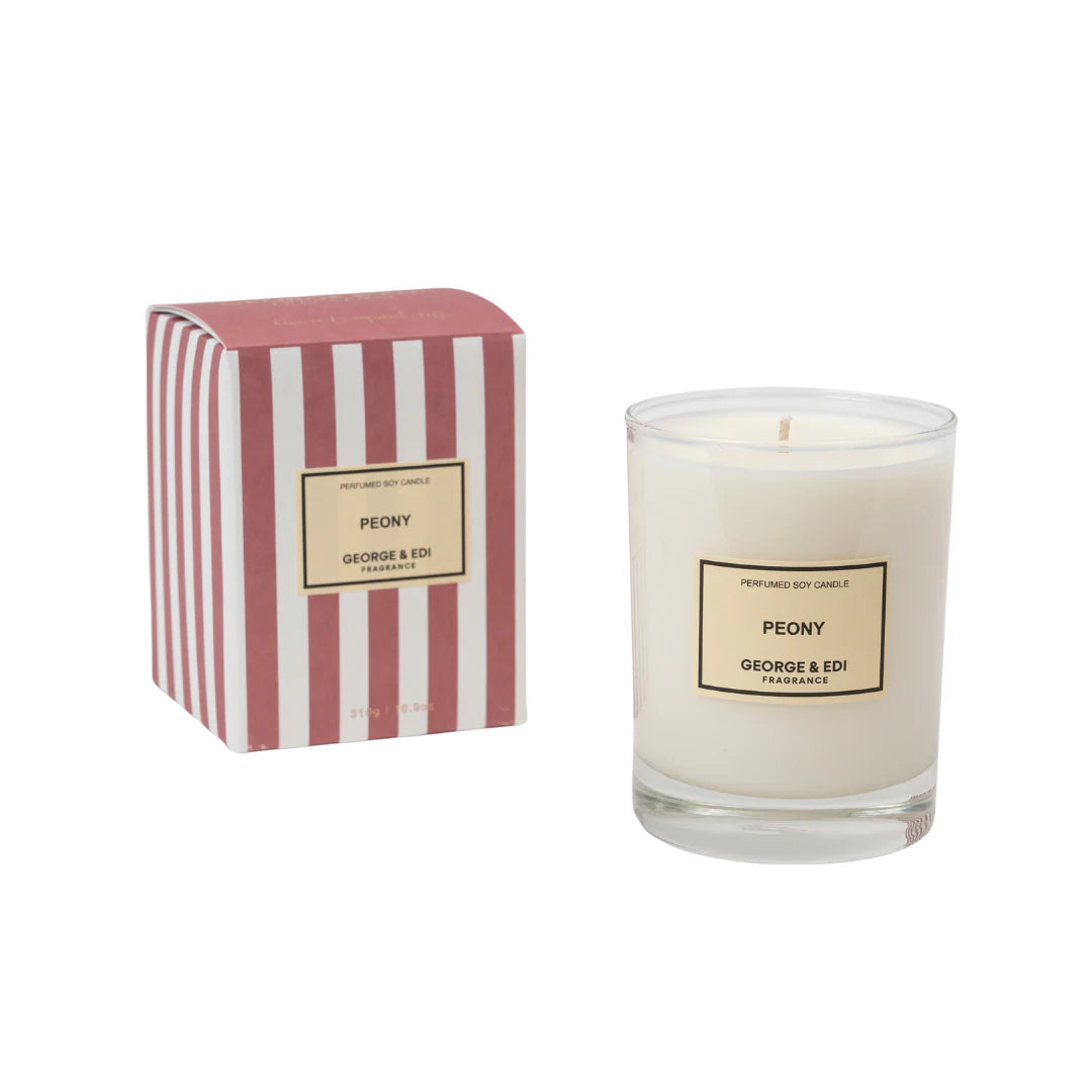 PERFUMED SOY CANDLE - PEONY